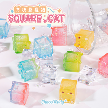 Choco square cat mini series toy pvc