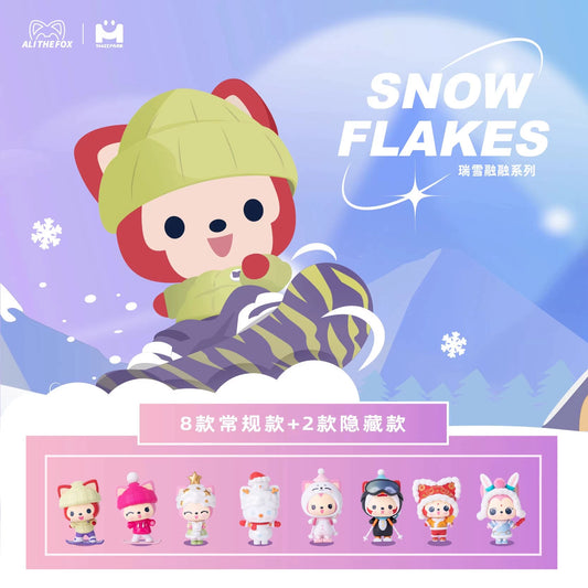 Ali the fox Snow Flakes series toy pvc