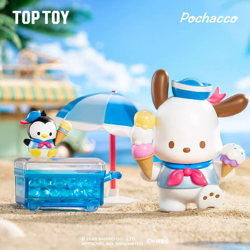 Pochacco holiday beach series toy pvc