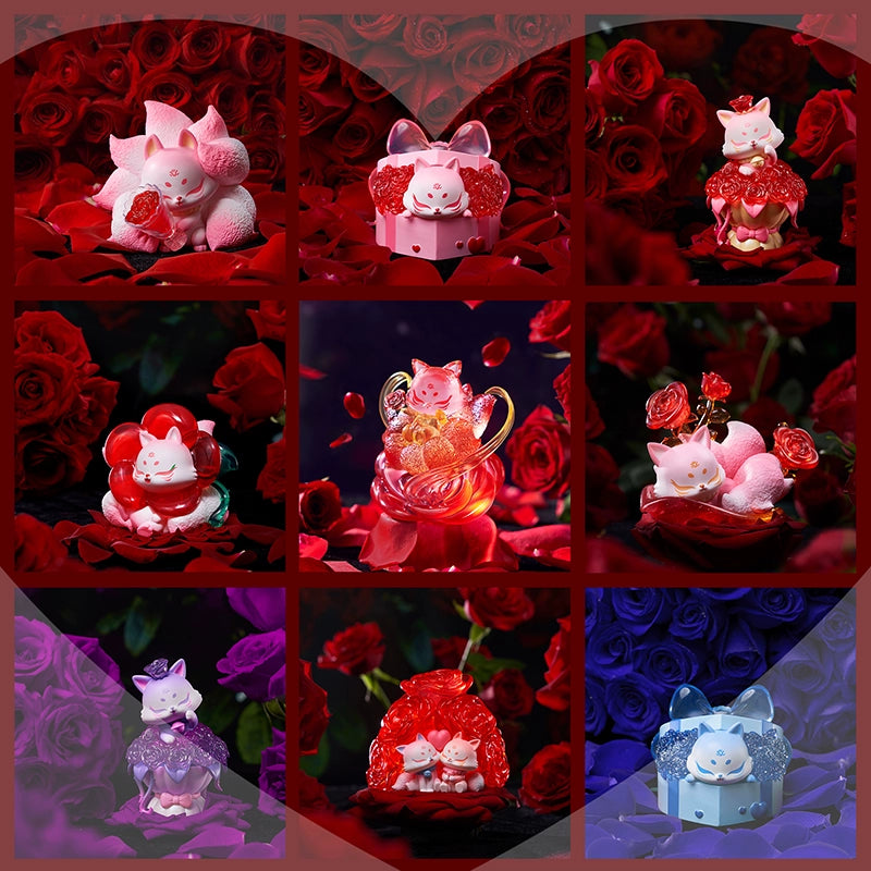 The nine-tailed fox rose fairy series toy pvc