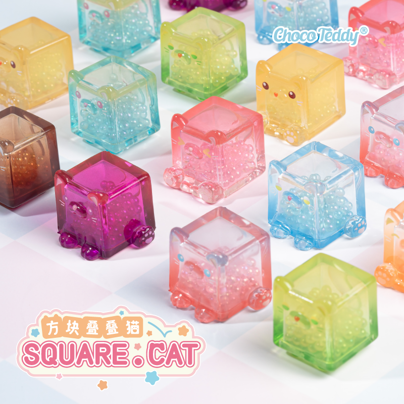 Choco square cat mini series toy pvc