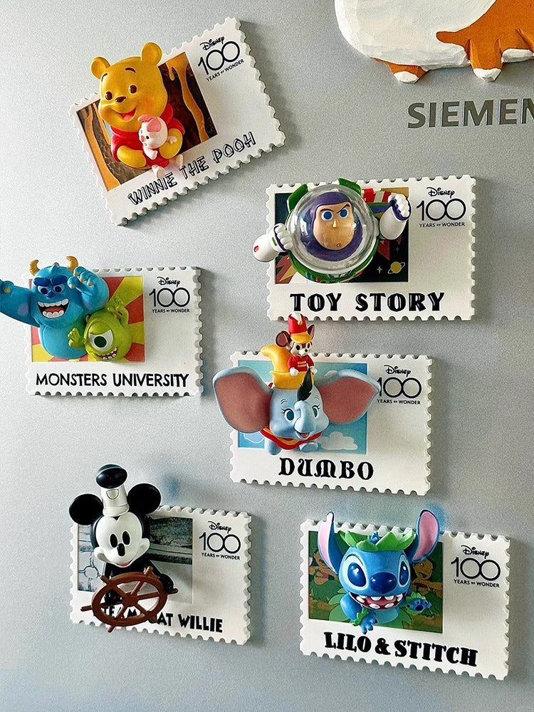 100th wonder stamps magnet series toy pvc