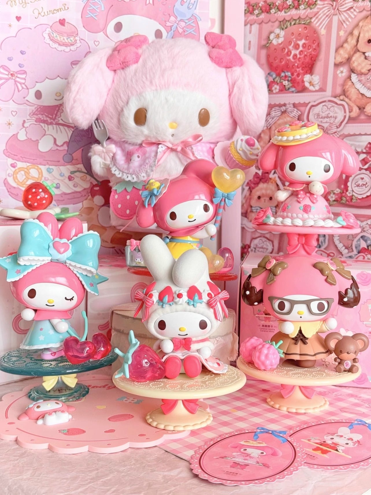 my melody afternoon tea series toy pvc