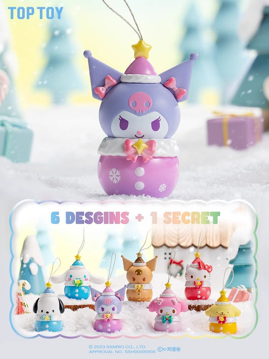 sanrio winter water sound bell series toy pvc