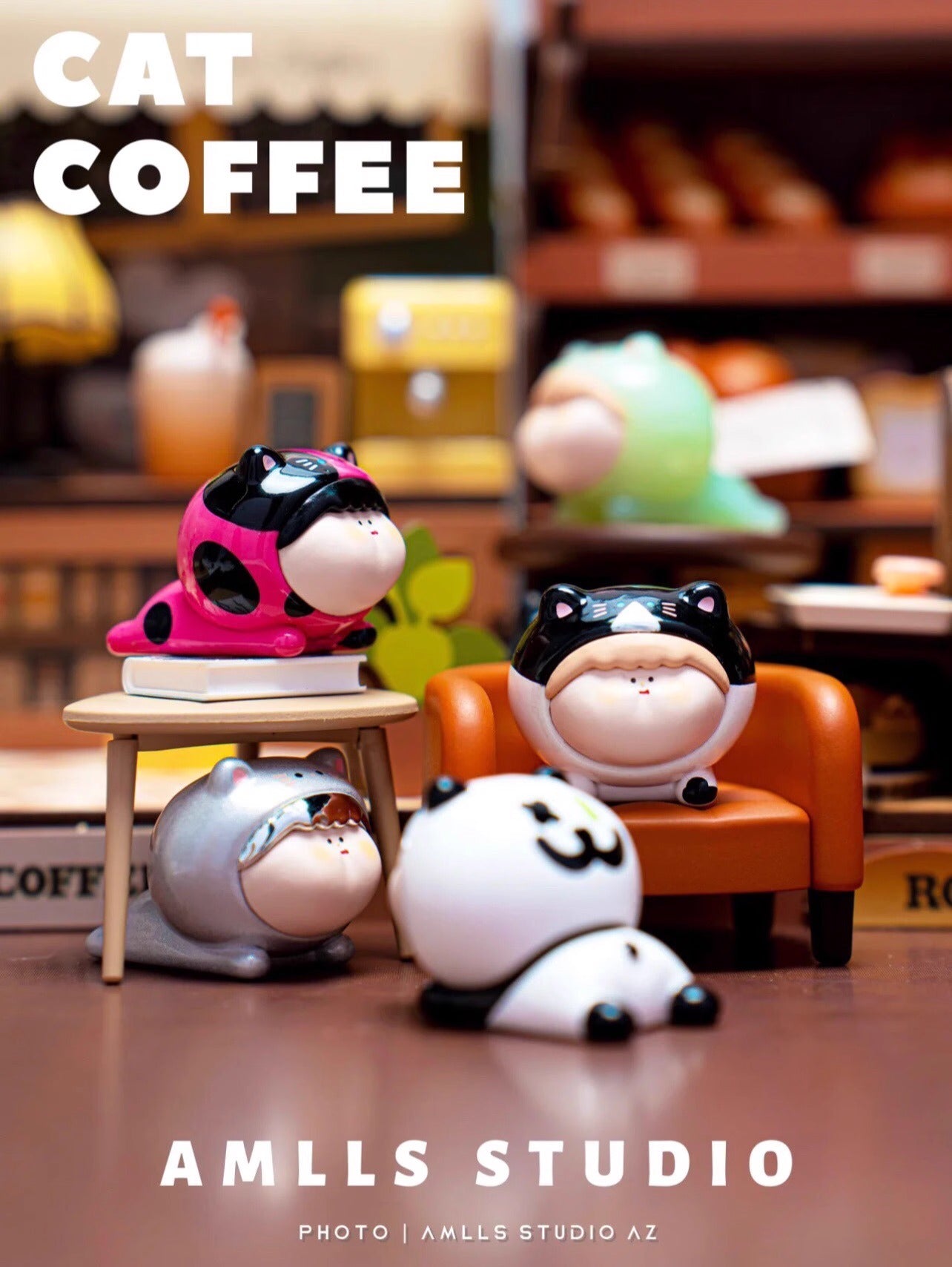 AMLLS cat coffee mini series toy pvc