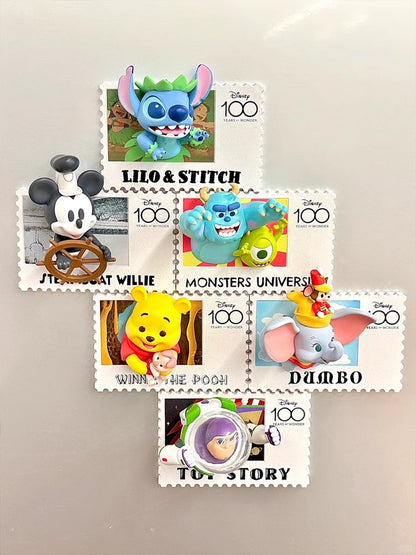 100th wonder stamps magnet series toy pvc