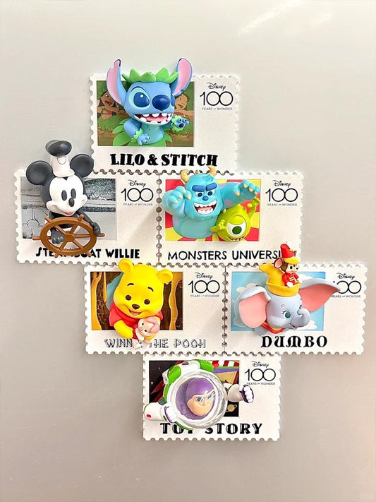 100th wonder stamps magnet series toy pvc