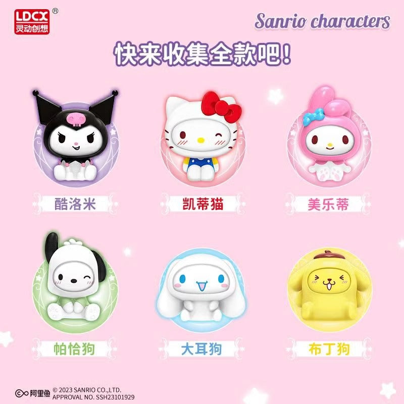 sanrio change face series toy pvc